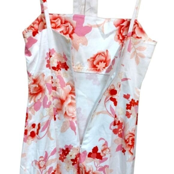 Women's Floral Rose Baby Pink Rose Ribbon Summer Baby Doll Dress Size 3/4! - Picture 11 of 12